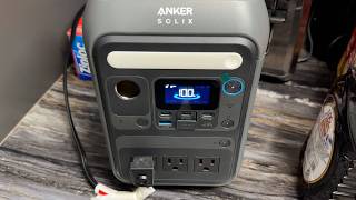 Anker SOLIX C300 Portable Power Station, 288Wh LiFePO4 Battery, 300W (600W Surge) Solar Generator