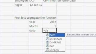 Date Query: Excel function/ Query