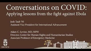 Conversations on COVID: Applying lessons from the fight against Ebola