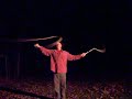 bullwhip cracking two handed whip cracking practice