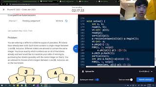 Google Code Jam Round 1C 2021 (13th)