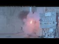 liquid methane rocket hot fire