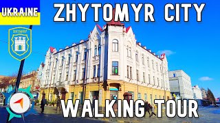 ZHYTOMYR, UKRAINE - City Walk in 4K - Mikhailovskaya street