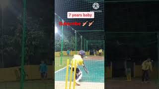 7 Year old boy Power Hitting Practice #shorts #cricket
