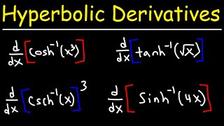 Derivatives of Inverse Hyperbolic Functions