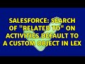 Salesforce: search of 