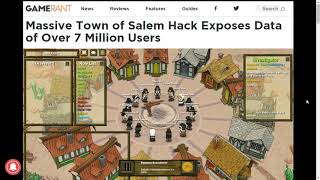 Town of Salem Hack Exposes All Users' Data