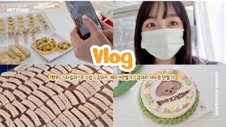 [강아지 수제간식집 VLOG] 우당탕탕 20대 사장님의 하루 훔쳐보기👀 - 강아지케이크, 펫푸드스타일리스트 자격증반, 강아지 새우깡