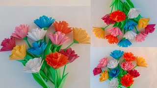 Beautiful and Unique Paper Flower Making DIY | How to make paper flower |Paper Flower For Home Decor