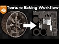 Texture Baking Workflow for Objects with Multiple Materials (Blender Tutorial)