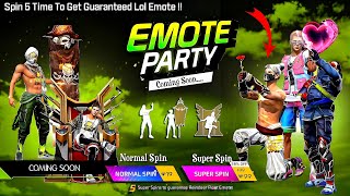 Next Emote Party Event Confrim Free Fire🤯🔥|New Emote Party Event | FF New Event free fire new event