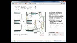 Simulation Software AnyLogic - Pedestrian Dynamics Model