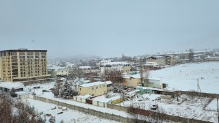 First Snowfall of the Year at IHSM Issyk-Kul Campus.