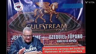 A GANAR CON TUPANO. Pronósticos carreras del 24/01/25 del Hipódromo de Gulfstream Park