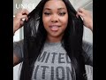 unice bye bye knots wig 7x5 u002613x4 glueless lace black straight bleached knots wig no baby hair