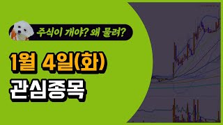 [웃지] 1월 4일 관심주 - 웰크론,브이원텍,디엠티,한솔테크닉스,아이원스,성신양회,아이엘사이언스