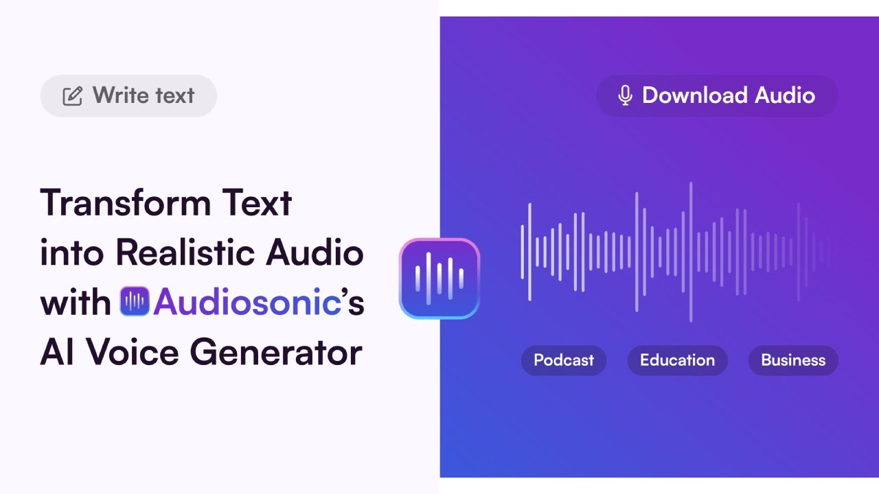 The AI Voice Generator You've Been Waiting For: Audiosonic Unveiled ...