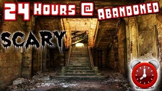 (HAUNTED) 24 HOUR OVERNIGHT CHALLENGE IN AN ABANDONED HAUNTED GHOST TOWN! | MOE SARGI