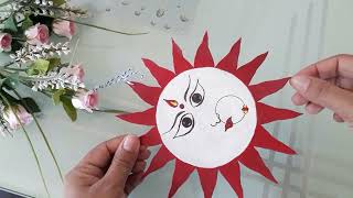 Face Of Maa Durga Wall Hanging | Mahalaya Special | Navratri Special | Cardboard Craft Idea | DIY |
