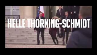 Danish Prime Minister fell in Paris | Helle Thorning-Schmidt | Danske statsminister faldt i Paris