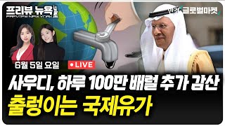 사우디, 하루 100만 배럴 추가 감산, 출렁이는 국제유가  | 프리뷰뉴욕