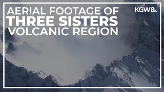 RAW VIDEO: Aerial footage of Three Sisters volcanic region in central Oregon