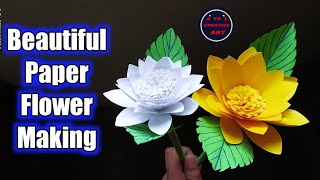 Beautiful Paper Flower Making /Amazing Paper Craft /DIY Origami Flower / Easy Paper Flower