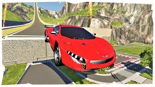 ACELERANDO NO MAXIMO NA RAMPA COM CARRO ULTRA RAPIDO! BEAMNG DRIVE