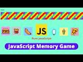 How to Create JavaScript Memory Game. Card Matching Game JavaScript, HTML, CSS. JavaScript Projects
