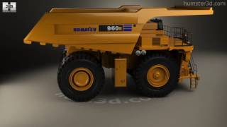 Komatsu 960E Dump Truck 2017 3D model by 3DModels.org