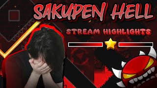 WORST EXTREME??? - Sakupen Hell by TrusTa STREAM HIGHLIGHTS | Geometry Dash