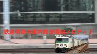 引退が近い185系に備え付けられた東海道線伝統の「鉄道唱歌」の車内放送開始メロディが流れて東京駅を出発する特急踊り子の車窓