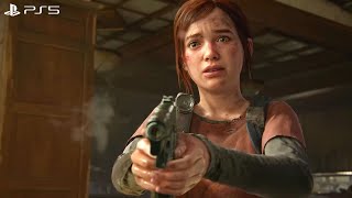 The Last of Us Part 1 PS5 - Ellie Saves Joel's Life Ladder Scene (TLOU 2022 REMAKE)