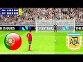 Argentina vs Portugal penalty shootout||efootball 24