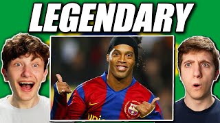 Americans React to LEGENDARY Moments By Ronaldinho!