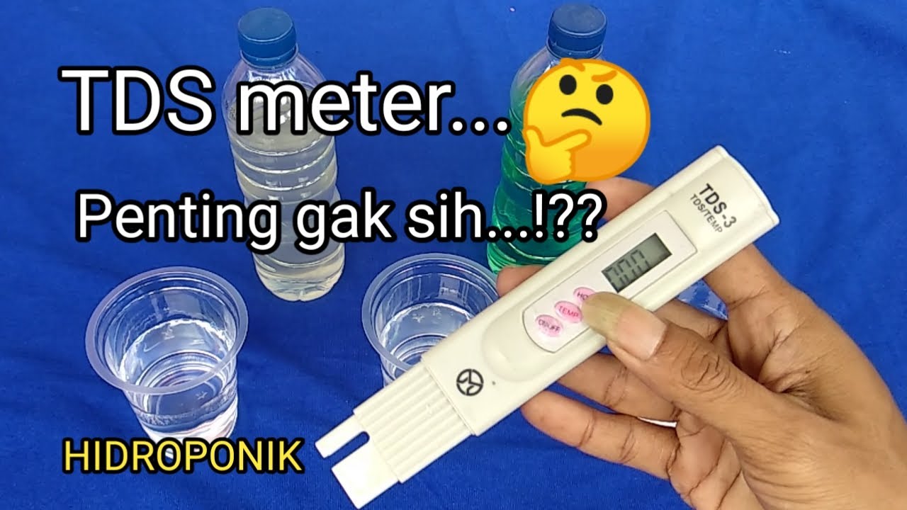 HIDROPONIK UNTUK PEMULA | CARA MENGGUNAKAN TDS METER UNTUK MENGUKUR ...