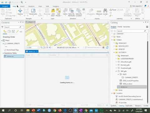 Address Geocoding A Table In ArcGIS Pro - YouTube