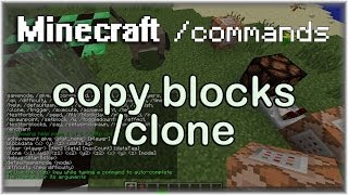 Minecraft Commands: /clone Tutorial
