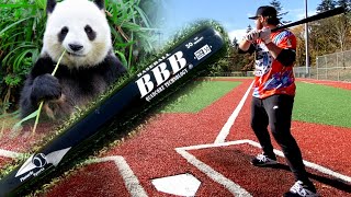 Hitting with a BAMBOO Bat - Wood Baseball Bat Reviews