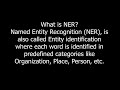 BERT Named entity recognition