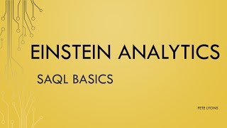 SAQL Basics 1: Anatomy of a SAQL Query