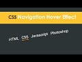 CSS Navigation Hover Effect | csPoint web designing tutorials