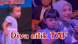 MasyaAllah kk ameena dan ade azura hadiri louncing produk terbaru genda gayanya gemas diva cilik