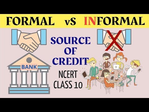 What are informal credit sources?