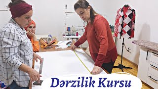 Dərzilik kursu dərs prosesi. Bilgi Peşə Tədris Mərkəzi