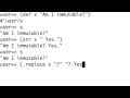 Clojure Strings - Immutable