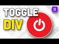 Show and Hide / Collapse DIVs in Bootstrap