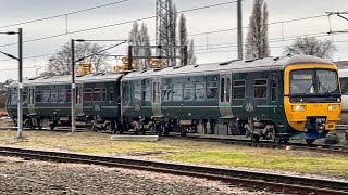 Trains at Doncaster, ECML, 04/01/2025