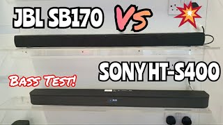 JBL Cinema SB170 2.1ch Vs. Sony HT-S400 2.1 channel Soundbar | Bass Sound Test💥