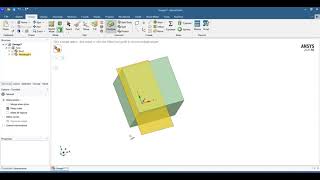 Substract two objects in Ansys SpaceClaim